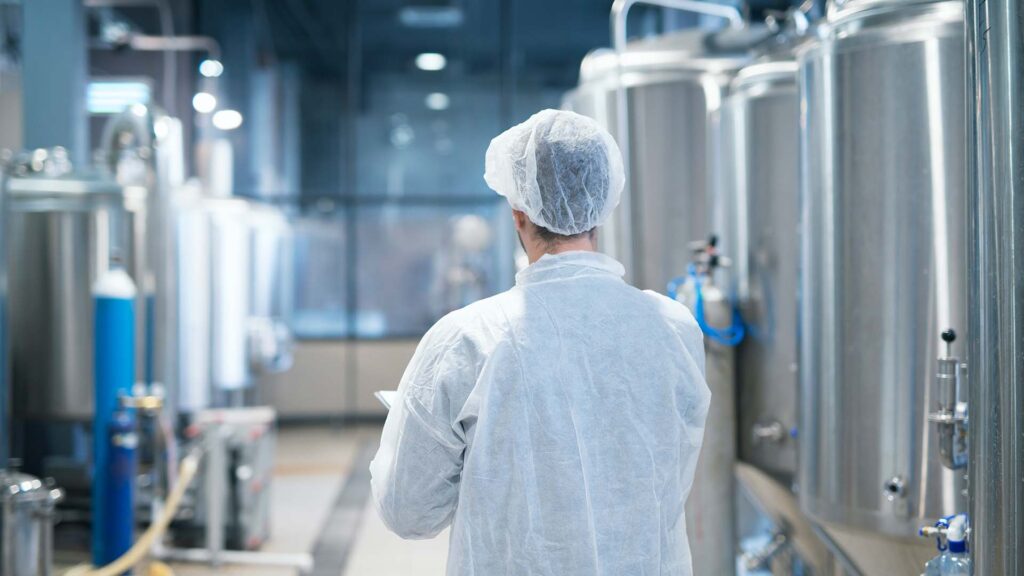 Inspeção industrial para controle de qualidade e segurança de alimentos